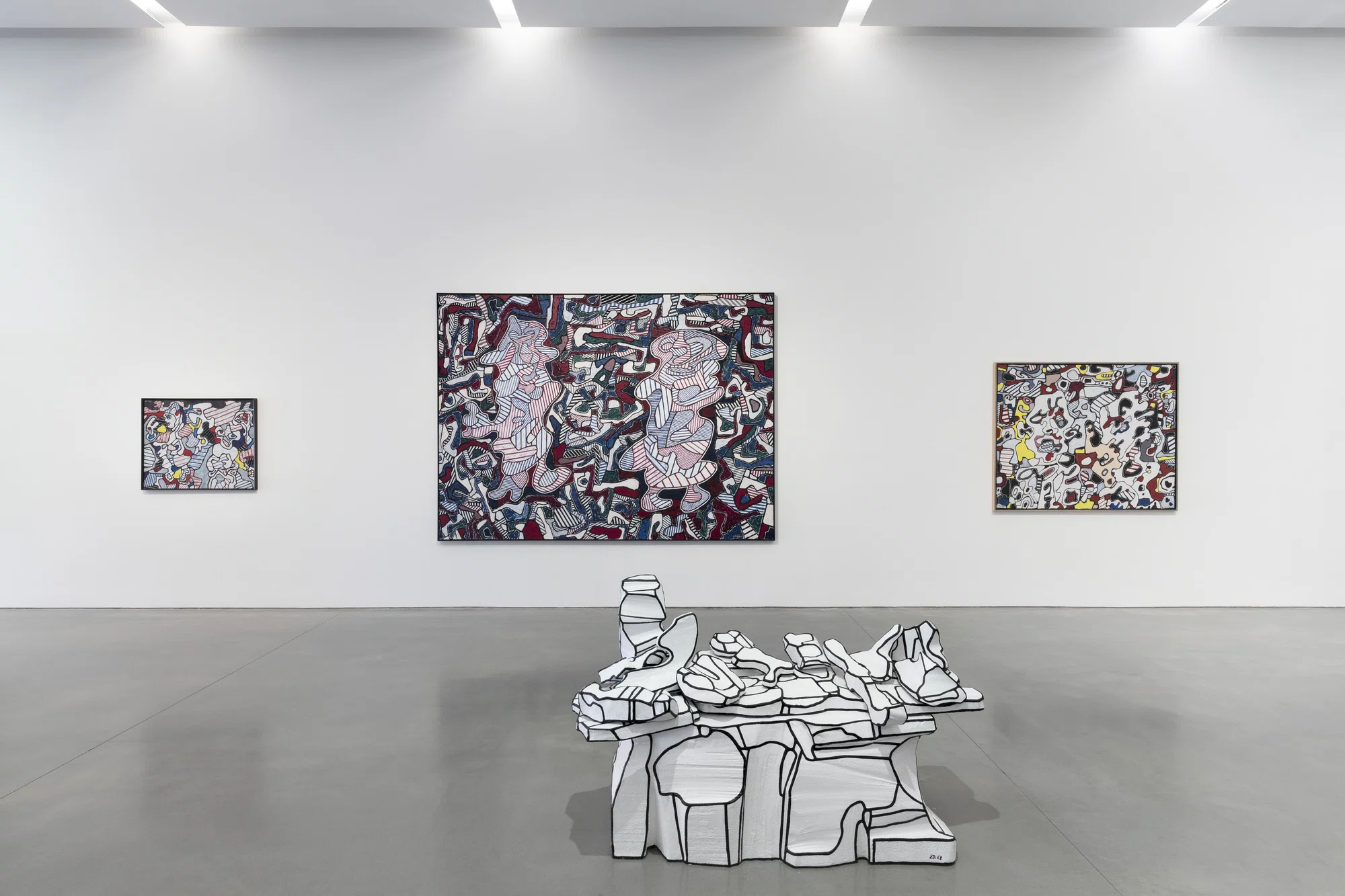 Installation view of The Hourloupe Cycle by Jean Dubuffet