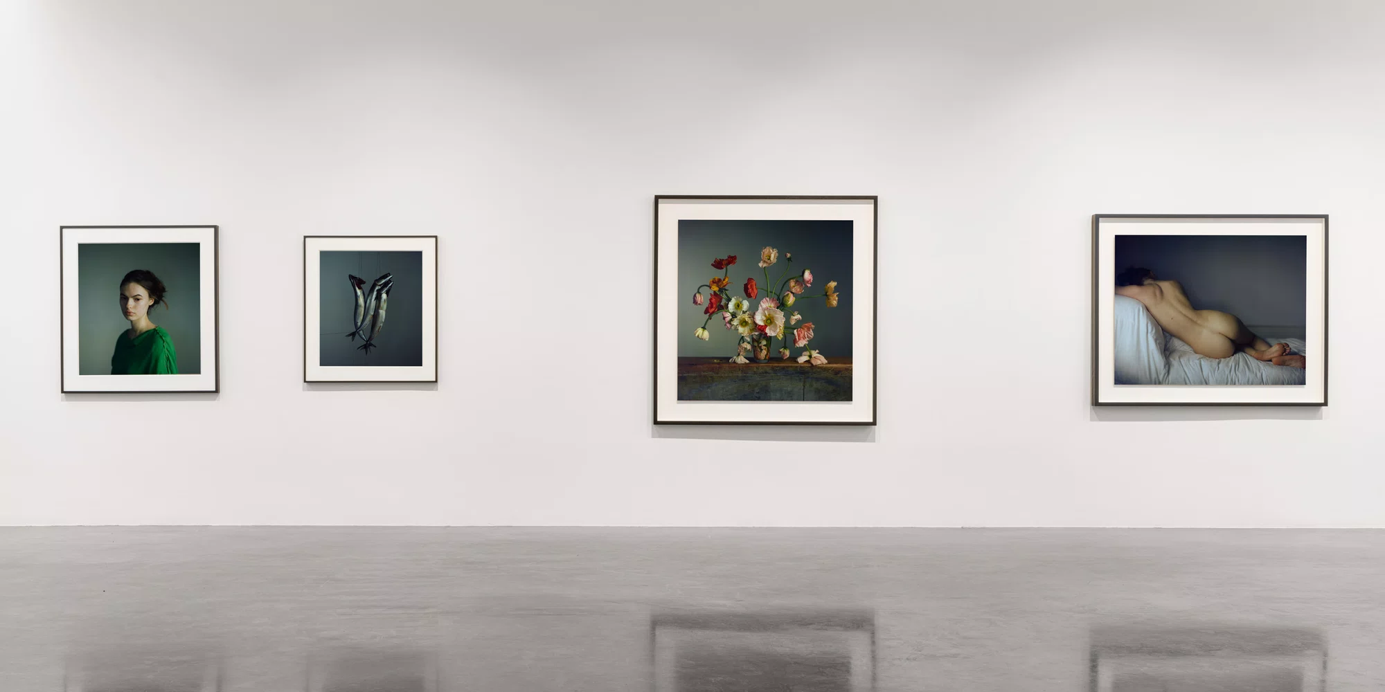 Installation view of a Loathing of Clocks and Mirrors by Richard Learoyd