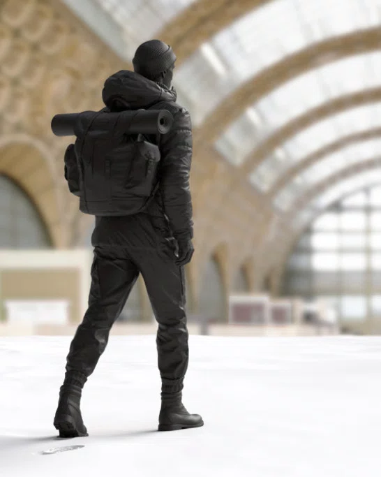 Installation view of L'Addition by Elmgreen & Dragset at the Musée d'Orsay